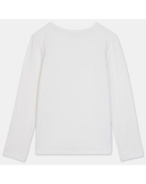 T-Shirt en Coton à Logo Rock blanc